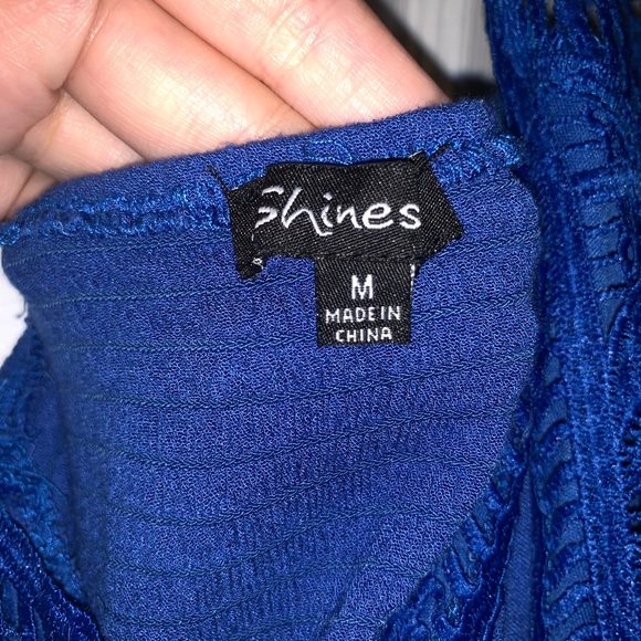 Blue lace maxi dress - Picture 3 of 3